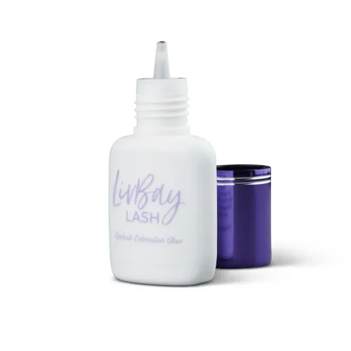 Miniatura 2 de LivBay Supplies - Adhesivo de extensión de pestañas de baja humedad, fórmula profesional de secado rápido, botellas de 0.3 fl oz para extensiones