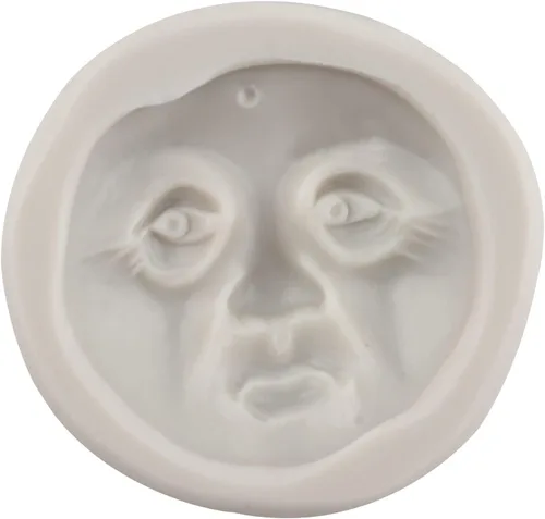 Miniatura 7 de Sijiangmold Molde de silicona con cara de luna, molde de fondant de cara humana para decoración de pasteles, chocolate, dulces, cupcakes, arcilla