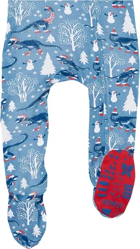 Miniatura 9 de HonestBaby Pijama de una sola pieza con cremallera frontal para bebé, 100% algodón orgánico
