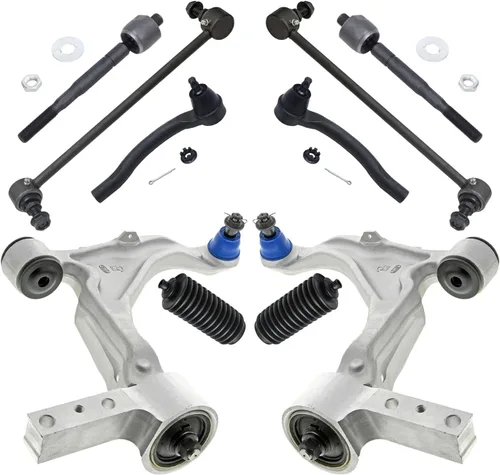 Miniatura 92 de Detroit Axle - Kit de suspensión frontal de 10 piezas para Jeep 2002-2004 Liberty, 2 brazos de control superiores con rótula 2 rótulas inferiores, 4