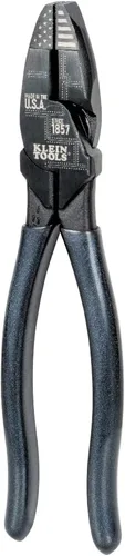Miniatura 7 de Klein Tools D20009NEGLW Alicates de Corte Lateral para Electricistas, Fabricado en EE. UU., Corta ACSR, Tornillos, Clavos, Alambre Duro, Alicates