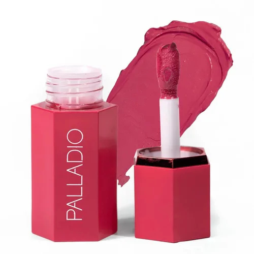 Miniatura 13 de Palladio Rubor líquido para mejillas y labios maquillaje 2 en 1, fórmula de crema sin peso, a prueba de manchas de larga duración, aspecto natural
