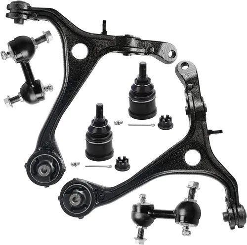 Miniatura 106 de Detroit Axle - Kit de brazos de control de extremo delantero 4WD para Ford 04-08 F-150, 06-08 Lincoln Mark LT, 4 extremos de barra de acoplamiento