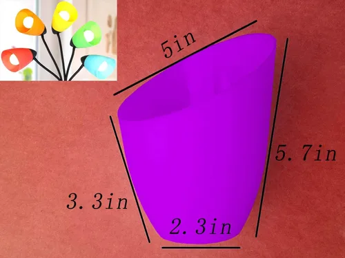 Miniatura 2 de Paquete de 2 pantallas de plástico, 5.7 pulgadas de alto, 4.1 pulgadas de diámetro, adaptador de 1.65 pulgadas, pantalla de plástico de repuesto