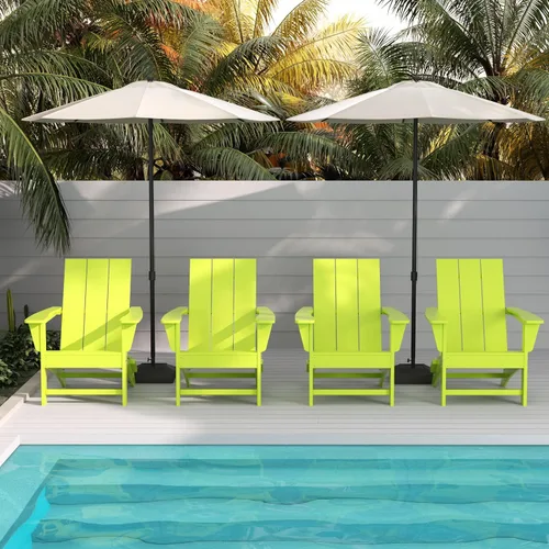 Miniatura 30 de WestinTrends Ashore - Silla plegable Adirondack moderna para exteriores (juego de 2), color marrón oscuro