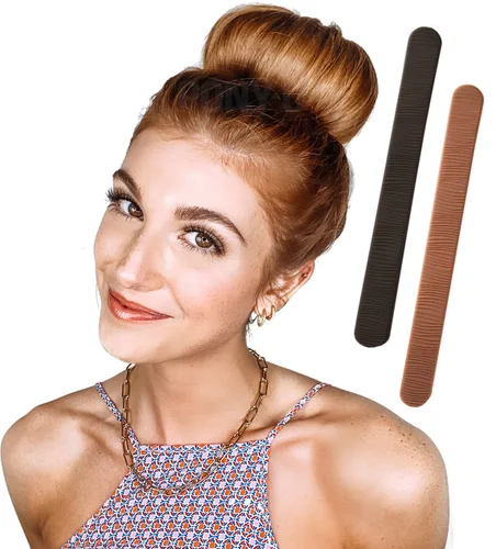 Miniatura 7 de 2 BUN BARZ by PONY-O - Máquina para hacer bollos flexible patentada para cabello fino y fino, herramienta fácil de moño para el cabello, alternativa