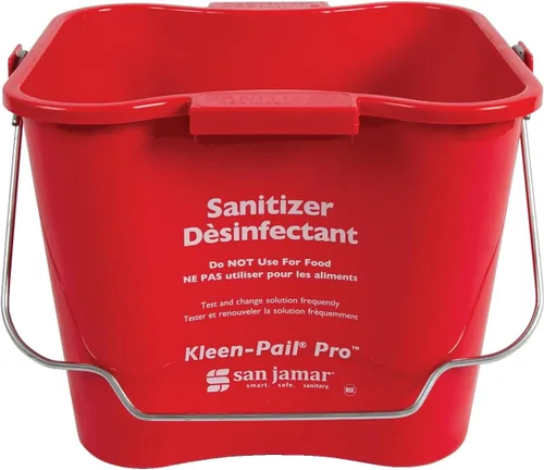 Miniatura 6 de San Jamar Kleen-Pail Pro - Cubo desinfectante con asa de alambre para limpieza, cocinas, restaurantes y uso de conserjería, plástico, 6 cuartos