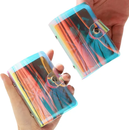 Miniatura 9 de Álbum de fotos holográfico pequeño de 2 x 3 pulgadas, compatible con Fujifilm Instax Mini Film/Polaroid Film/Kpop Photocard Tarjeta de crédito