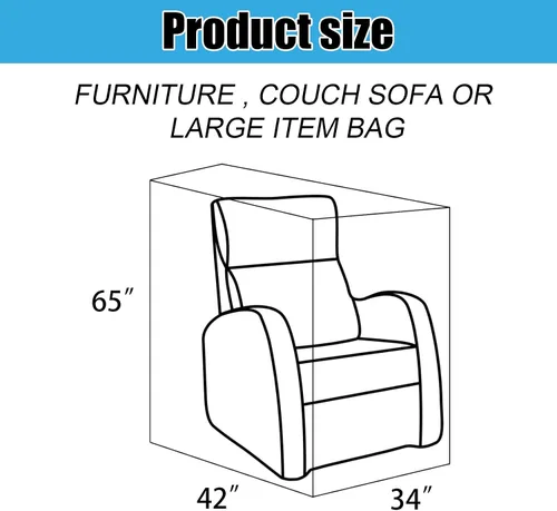 Miniatura 2 de Funda de Sofá de Plástico, Funda de Sofá Transparente, Fundas de Muebles Impermeables para Mudanzas y Almacenamiento, Bolsas de Funda de Sofá