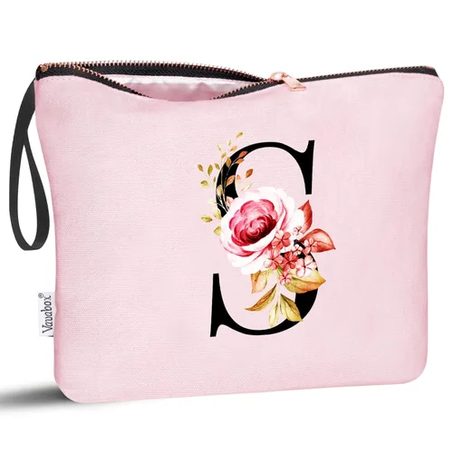 Miniatura 59 de Vavabox A-Z Bolsa de Maquillaje Personalizada, Regalos de Cumpleaños para Mujeres y Mamá, Regalos para la Mejor Amiga, Bolsa de Cosméticos