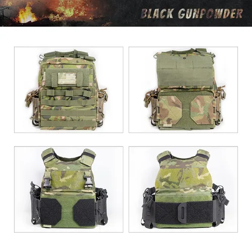 Miniatura 4 de Hebillas magnéticas tácticas elásticas Cummerbund de liberación rápida modelo TC1 Camuflaje: todo terreno