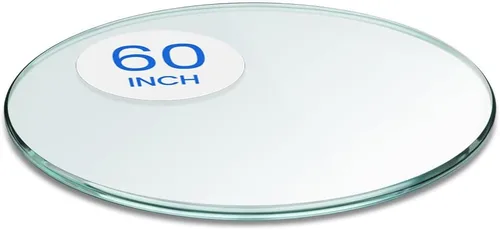 Miniatura 53 de Dulles Glass Superficie de Mesa de Vidrio Redonda de 12 Pulgadas - Templado - Superficie de Vidrio de 3/8 Pulgadas de Grosor, Pulido Plano Seguro