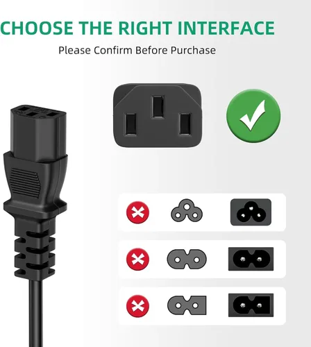 Miniatura 2 de para cable de olla instantánea, cable de alimentación eléctrica de olla caliente para oso, Dezin, cable de alimentación de 3 clavijas para Instant