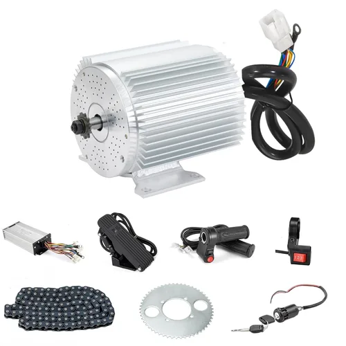 Miniatura 14 de Kunray 72V Brsushess Motor 6500W Electric Dirt Bike Motor Peak 9000RPM Peak 12KW for Tutio Kugo Electric Motorcycle Go Karts ATV Upgraded (72V 6500W)