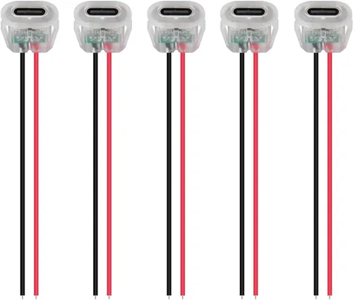 Miniatura 9 de 5PCS Tipo-C Chasis Hembra Tipo-C Conector de enchufe hembra Jack Impermeable Puerto de carga hembra 3A USB-C Cargador Enchufe Enchufe