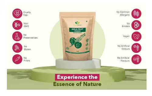 Miniatura 8 de Amla Powder 1 lb (16 onzas) Procesado a partir de bayas silvestres Amla cultivadas orgánicamente sin OMG No irradiado Sin gluten crudo Sin