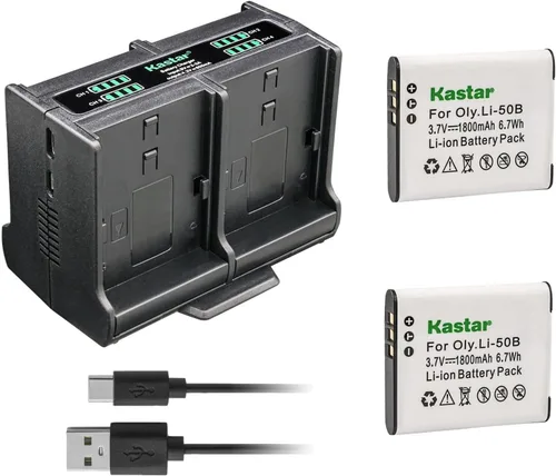 Miniatura 6 de Kastar Cargador de batería cuádruple compatible con batería Ricoh DB-100, cargador Ricoh BC-J10, Ricoh CX3, CX4, CX5, CX6, HZ15 cámaras digitales