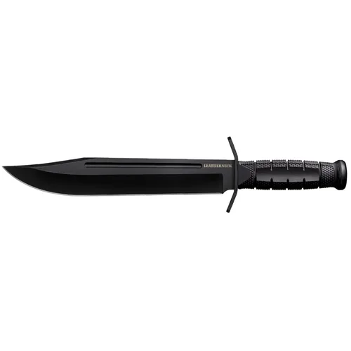 Miniatura 2 de Cuchillo de hoja fija Cold Steel Leatherneck Bowie de 10.5", con hoja alemana D2 de filo de navaja, mango Kray-Ex duradero de 4.75", táctico