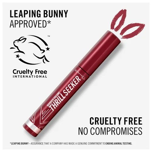 Miniatura 6 de Rimmel London Wonder'Volume Thrill Seeker, 001 Extreme Black, rímel, volumen audaz, alargamiento, sensación sin peso, no se aglutina, sin manchas