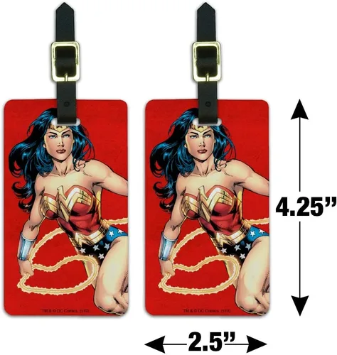 Miniatura 6 de Wonder Woman - Juego de 2 tarjetas de identificación para equipaje de mano