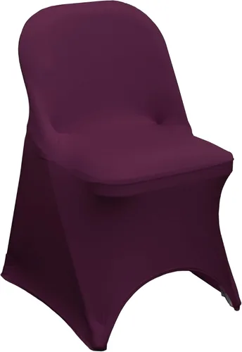 Miniatura 13 de YOUR CHAIR COVERS - Funda para silla plegable de elastano azul claro - Funda de cojín tapizada plegable elástica ajustable extraíble lavable