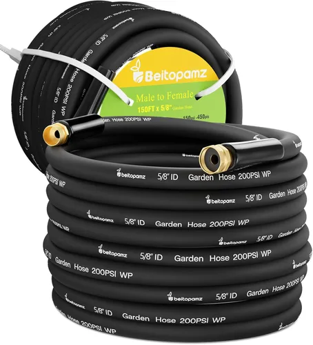 Miniatura 17 de Beitopamz Manguera de Jardín Corta de 1 pie x 5/8 pulgadas de Macho a Hembra, Manguera de Agua Pequeña Resistente, Conector de Extensión, Manguera