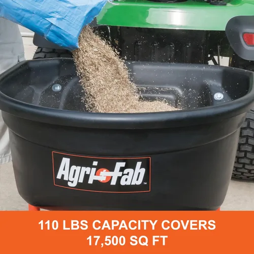 Miniatura 2 de Agri-Fab, esparcidor de semillas tipo remolque, 110 lb Capacidad, Negro
