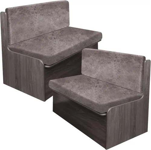 Miniatura 119 de Fundas de cojín tipo cuero para sofá, juego de fundas protectoras de muebles para sillón seccional, sofá biplaza de tela de elastano elástica