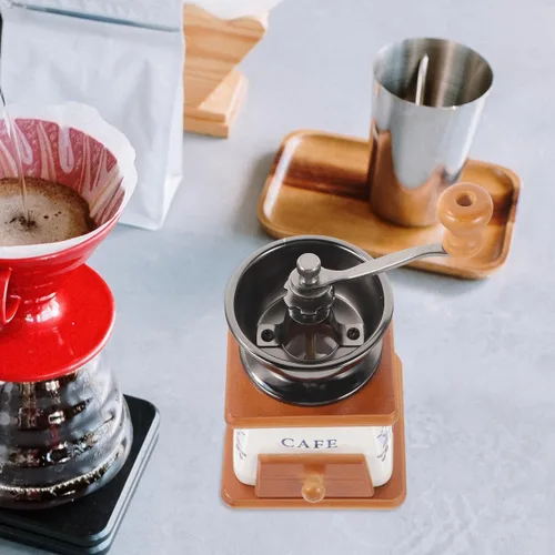 Miniatura 7 de KICHOUSE Elegante máquina de café manual molinillo de cerámica molinillo de grano de café Mini molinillo de pimienta que ahorra espacio para cocina
