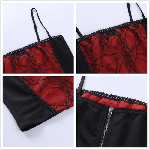 Miniatura 6 de Camisetas sin mangas góticas para mujer, camisola gótica Y2k