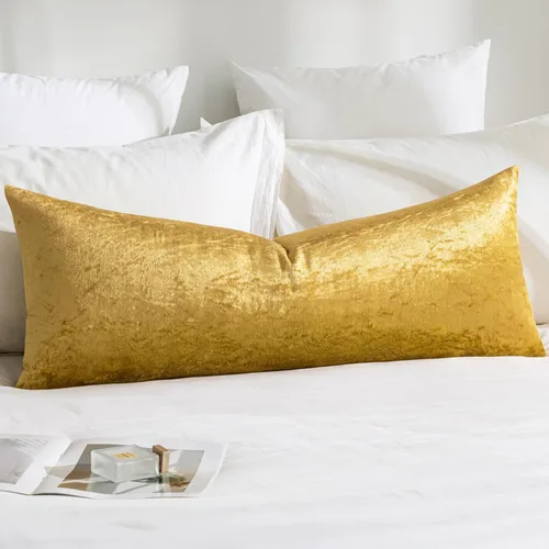 Miniatura 48 de MIULEE Funda de Almohada de Terciopelo Suave de Lujo Decorativa Funda de Cojín Decorativo Rectangular Individual para Sofá, Sillón, Dormitorio, Beige
