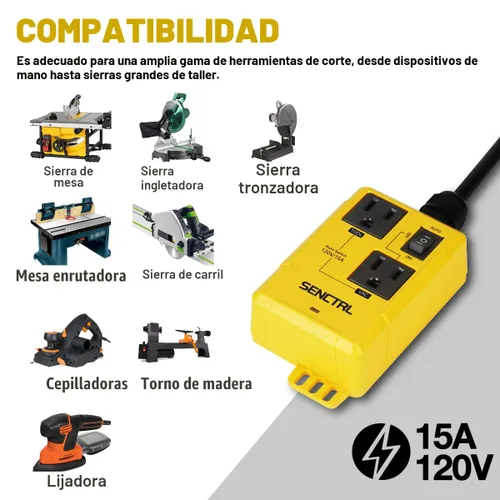 Miniatura 7 de SENCTRL Interruptor Automático de Vacío Permite que las Herramientas Eléctricas/Sierra de Mesa Enciendan y Apaguen la Aspiradora/Accesorio 19.5