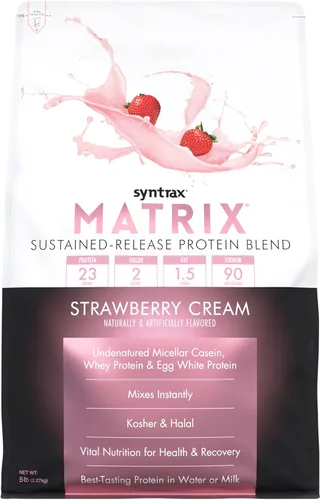 Miniatura 12 de Syntrax Nutrition Matrix - Mezcla de proteína de liberación sostenida, galletas y crema 2 libras. Verdaderos trozos de galleta