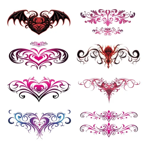 Miniatura 3 de CARGEN Tatuajes temporales de rosas sexys, 8 hojas de tatuajes de amor de flores, mariposas y gatos para mujeres, maquillaje sexy, tatuaje falso