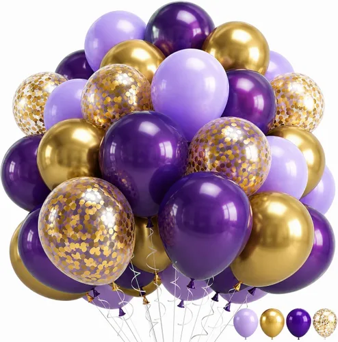 Miniatura 12 de Globos azul turquesa, 60 unidades de globos azul turquesa con globo azul metálico transparente, globos pastel azul bebé perla y turquesa