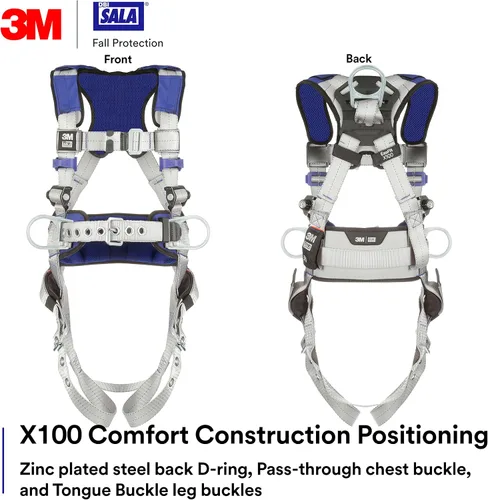 Miniatura 2 de 3M Unisex 3m Dbi-sala Exofit X100 Comfort Construction Positioning Safety Harness