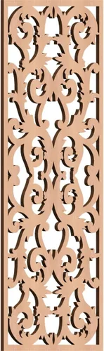 Miniatura 9 de Meadville Paneles decorativos de pared de madera con calado, 9 3/8 pulgadas de ancho x 24 3/8 pulgadas de alto x 1/4 de alto, aliso