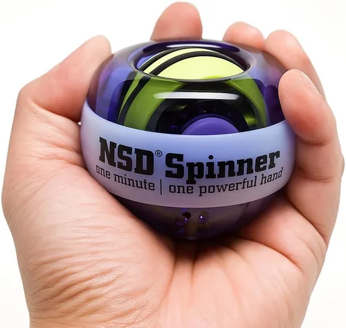 Miniatura 3 de NSD Manual Thumb Wind Start Spinner Gyro Ball – Up to 15,000-18,000 RPM Premium & Durable Hand Strengthener and Wrist Exerciser for Grip Strength