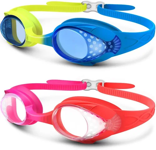 Miniatura 9 de OutdoorMaster - Gafas de natación de ajuste rápido para niños (2 unidades)