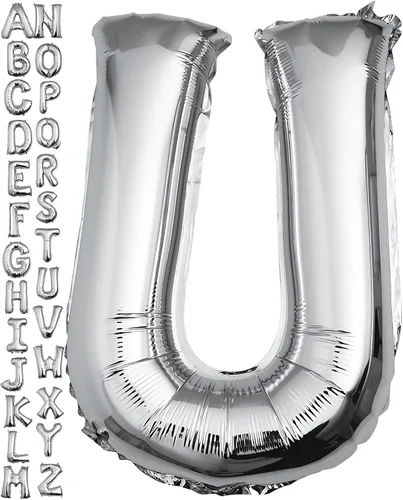 Miniatura 35 de VHUWE Globo dorado de 40 pulgadas con letra B, globos de helio de aluminio del alfabeto de Mylar de gran tamaño para fiesta de cumpleaños