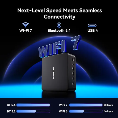 Miniatura 4 de GEEKOM Mini PC IT13 MAX AI, Intel Ultra 9 185H (65W) Codificación/multitarea, SSD de 1 TB (hasta 4 TB) 16 GB DDR5 (hasta 96 GB), Windows 11 Pro, GPU