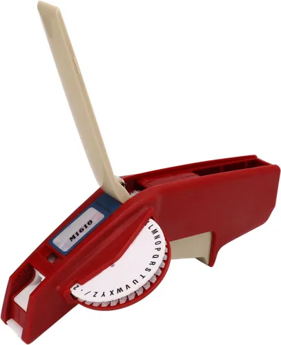 Miniatura 7 de Embossing el Machine, Número claro Leer el hacer la máquina de gofrado, una mano, conveniente para los Els (M1610 rojo)