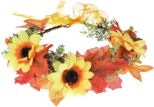 DDazzling Corona de flores de rosas para mujeres y niñas, accesorio para fotos de maternidad, accesorio para novia, dama de honor, tocado floral