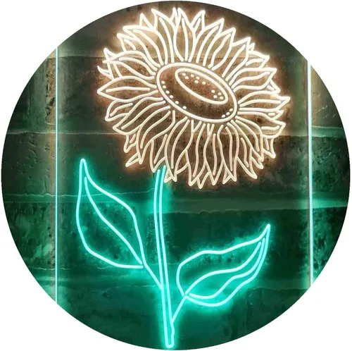Miniatura 11 de ADVPRO Letrero de neón LED de doble color para sala de girasol, azul y rojo, 8.5 x 12 pulgadas st6s23-i3533-br