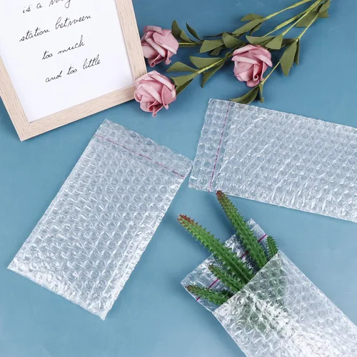 Miniatura 7 de Paquete de 50 bolsas de burbujas, bolsas de burbujas para envío, bolsas protectoras autosellables de embalaje de burbujas, bolsas de amortiguación