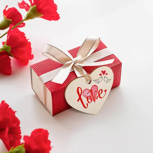 Miniatura 6 de 60 piezas de corazón de madera natural de 3 pulgadas para manualidades, rebanada de madera sin terminar, adornos de corazón de madera preperforados