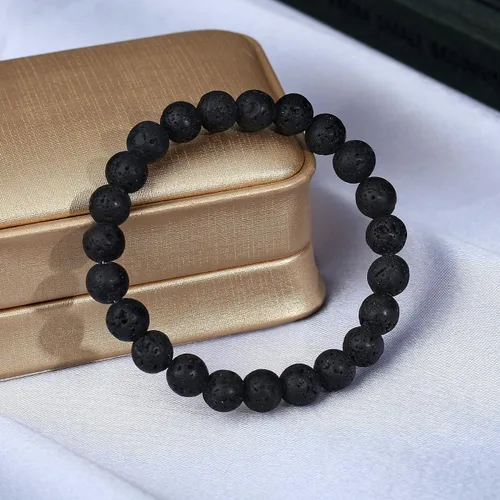 Miniatura 3 de MAIBAOTA Pulseras de cristal curativo para mujer, pulseras de cuentas de piedra natural de 0.315 in, pulsera elástica de piedras preciosas redondas