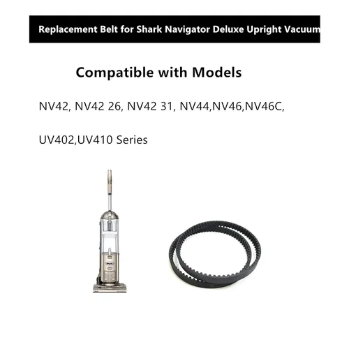 Miniatura 2 de Correa de repuesto para aspiradora vertical Shark Navigator Deluxe, compatible con modelos: NV42, NV44, NV46, UV402 (2 correas)