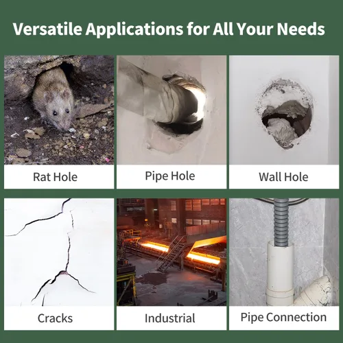Miniatura 2 de Masilla selladora impermeable, paquete de 8 masillas de sellado blanco, arcilla de sellado de reparación de conductos impermeable, barro
