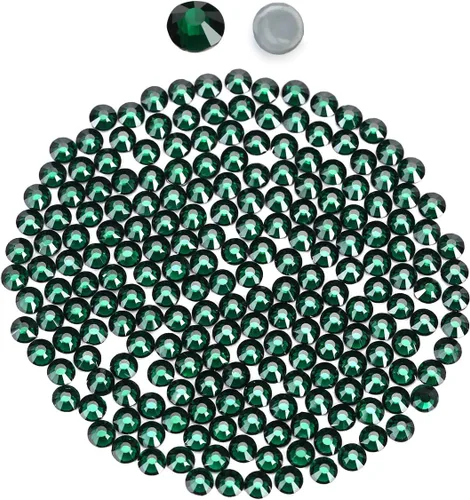 Miniatura 44 de Cristales negros redondos Hotfix de vidrio plano (SS12/3.2MM/1440pcs)